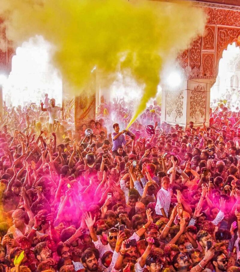 Golden Triangle with Holi
